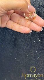 گوشواره حلقه ای پولکی - تصویر 2
