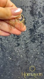 گوشواره حلقه ای با آویز