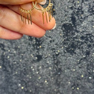 گوشواره حلقه ای با آویز
