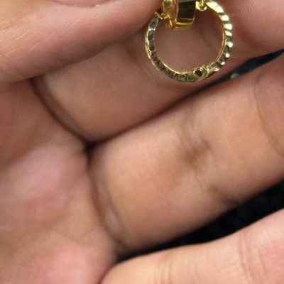 گوشواره حلقه ای تراش مات