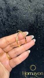 گوشواره حلقه ای کارتیرلاو آیینه ای - تصویر 2